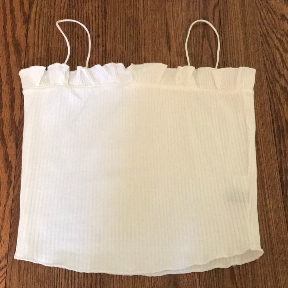 BRAND NEW cute white crop top